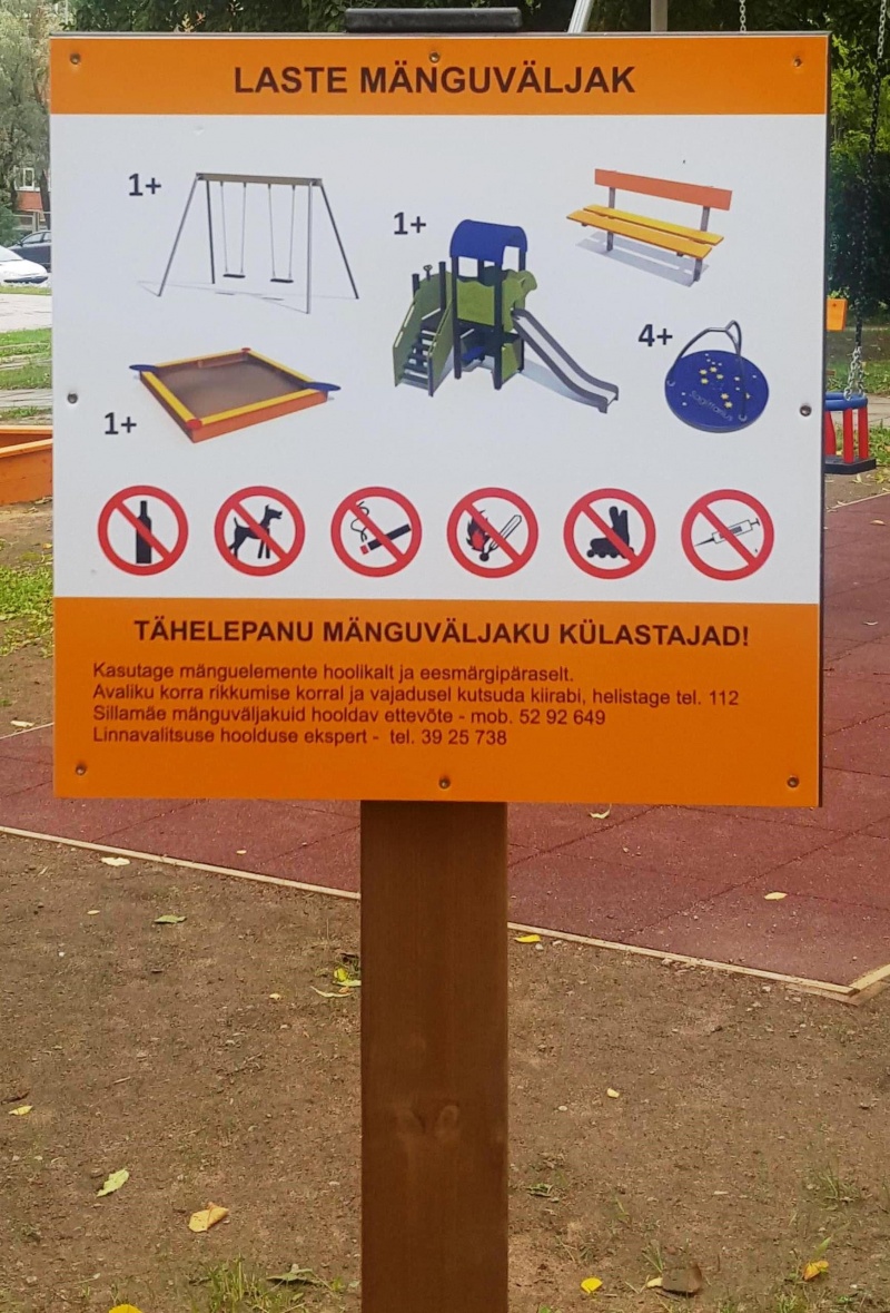 Informationsskylt Julia 50x50 cm