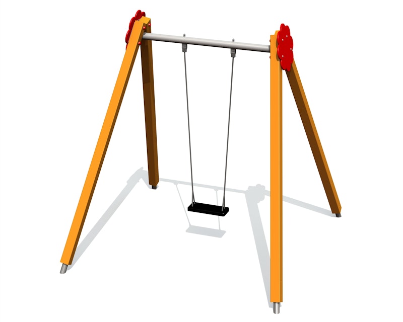 Gungställning Bell-Flower 1 plats, stålfästen (utan sits och beslag) - bild 2