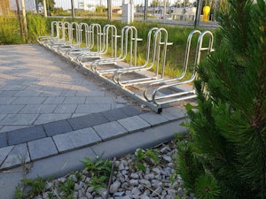 Steel bicycle rack 18