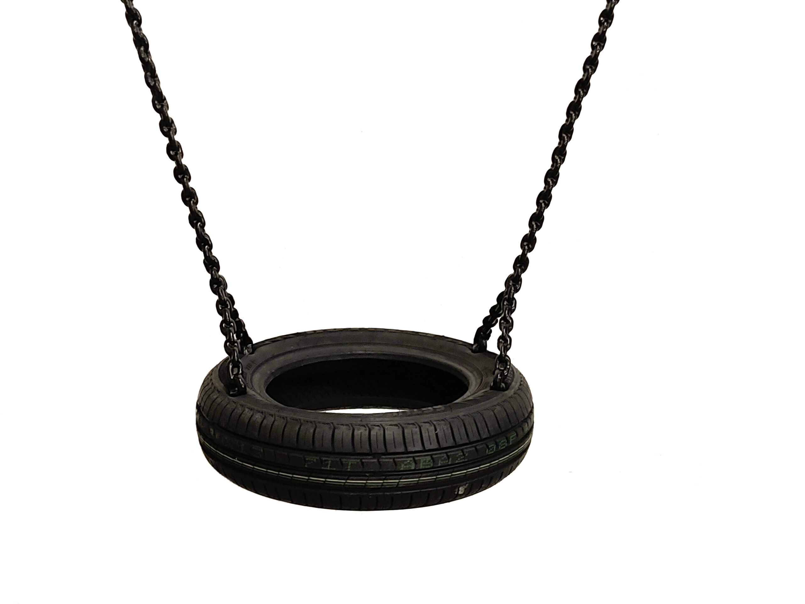 Gungsits Däckgunga med plastklädda kedjor, 2 beslag (Pah-fri)