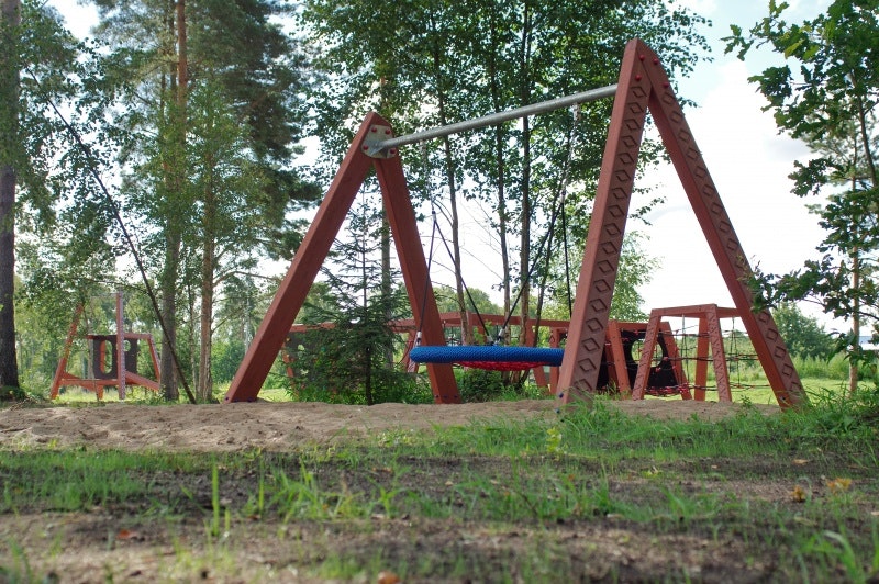 Gunga set BIRD NEST d.1,2m, fixings, safety chains - bild 2