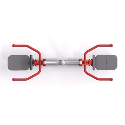Träningsredskap Dubbel Axel Dra