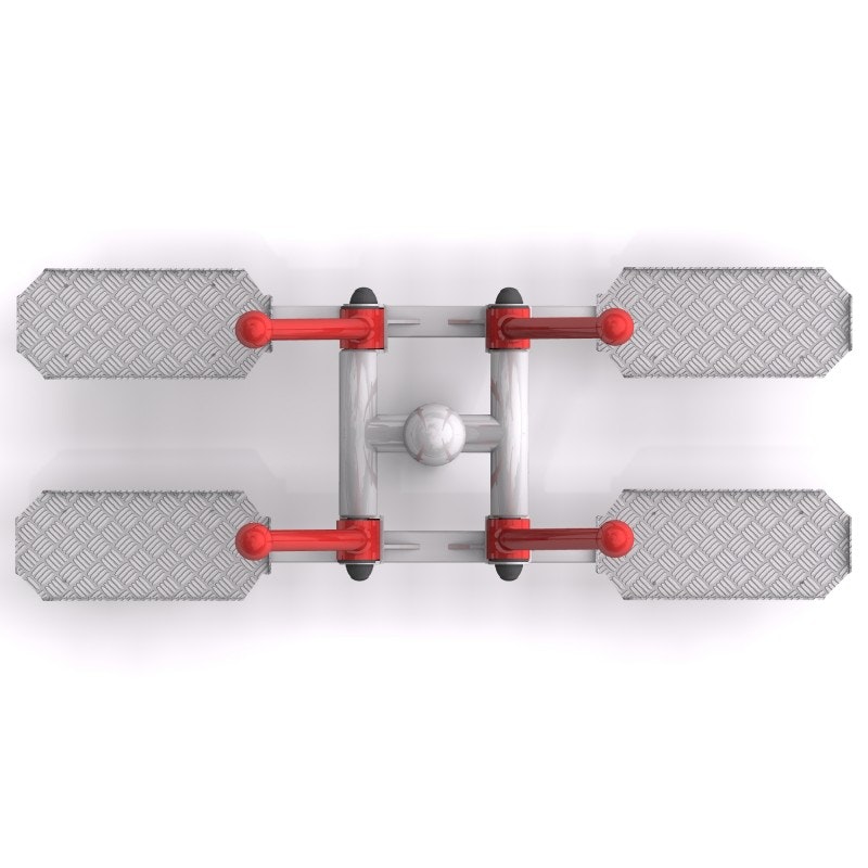 Gymredskap Dubbel Skida Löpare - bild 2