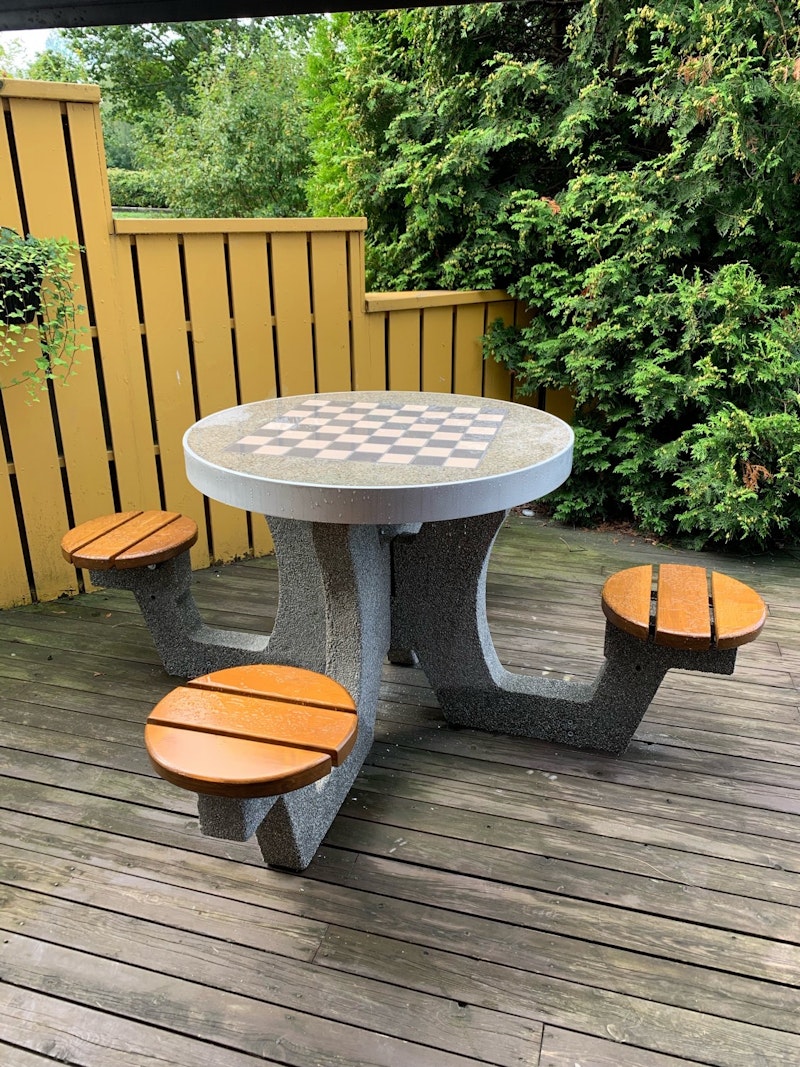 Utemöbel Betongbord för schack - dam 03 - bild 3