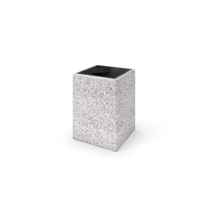 Papperskorg i betong 05
