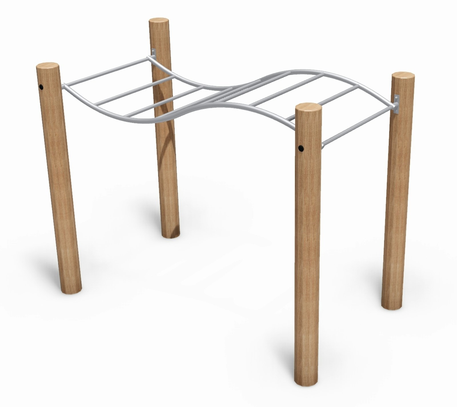 Sylvar, armgång stål/robinia