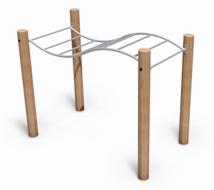 Sylvar, armgång stål/robinia - bild 1