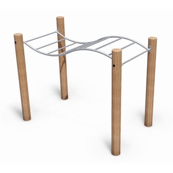 Sylvar, armgång stål/robinia