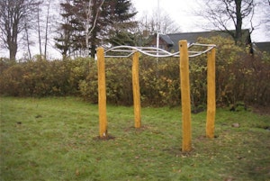 Sylvar, armgång stål/robinia - bild 3