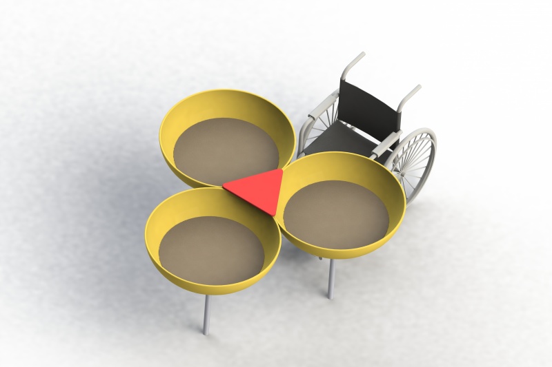 Sandlekbord tillgänglighetsanpassat