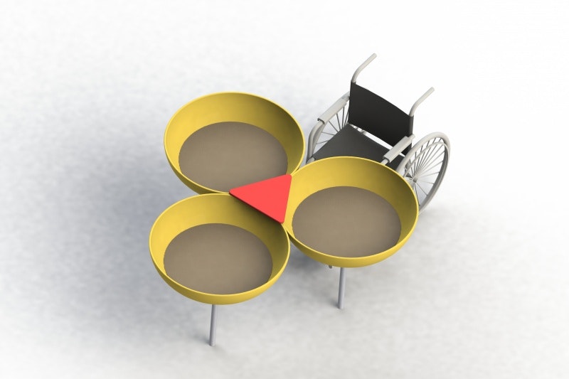 Sandlekbord tillgänglighetsanpassat