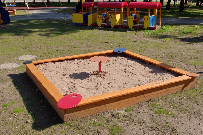 Ovala ark för sandlådehörn (med ett hål)