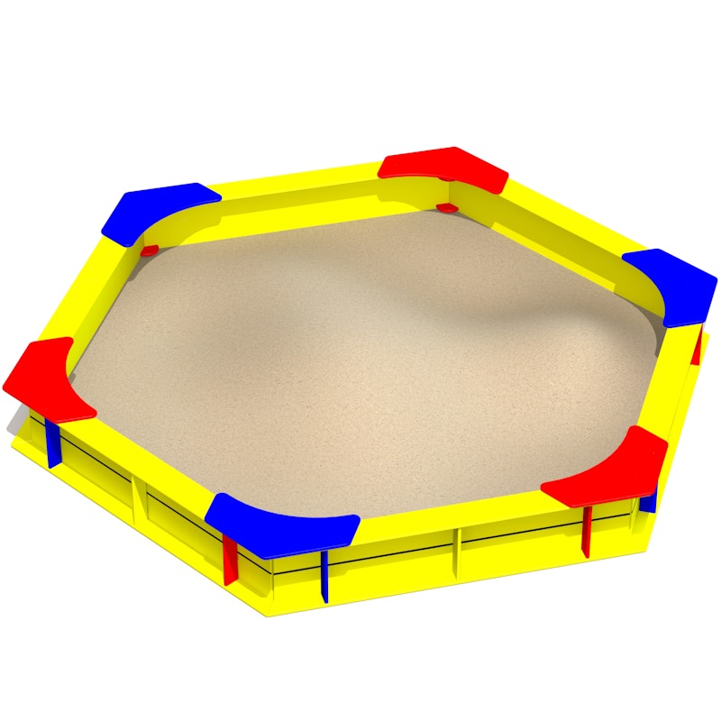 Sandlåda sexkantig (plast) - bild 5