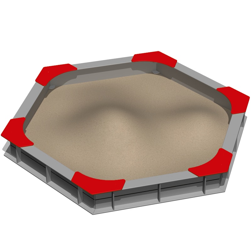 Sandlåda sexkantig (plast) - bild 6