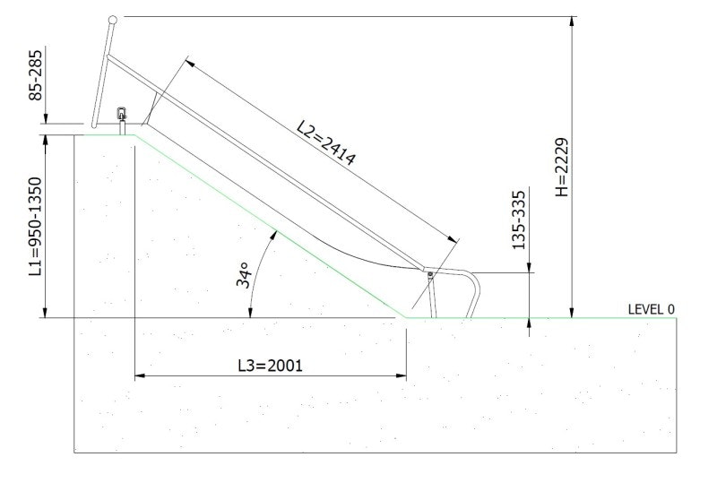 Släntrutschkana Gliti 1.4 m - bild 2
