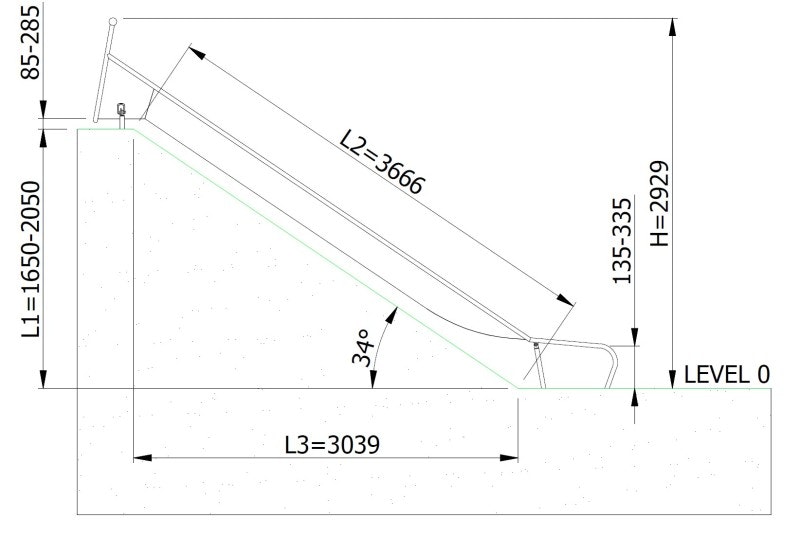 Släntrutschkana Gliti 2.1 m - bild 3