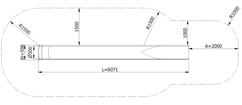 Släntrutschkana Gliti 3.1 m (LEK0312006)