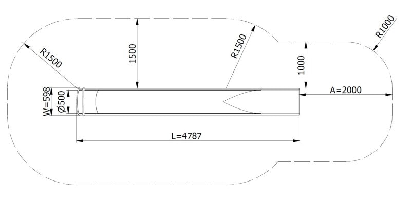 Släntrutschkana Gliti 2.4 m - bild 3