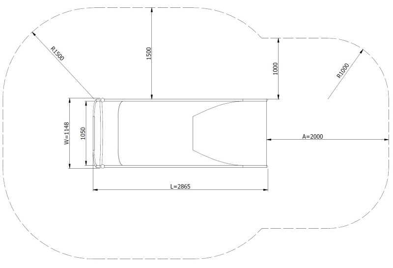 Släntrutschkana Eliri 1.4 m