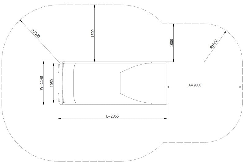 Släntrutschkana Eliri 1.4 m