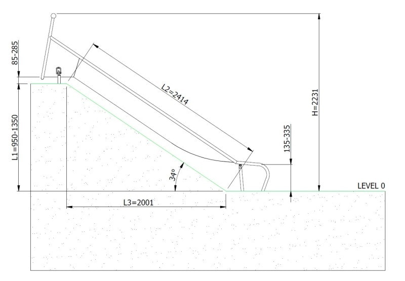Släntrutschkana Eliri 1.4 m - bild 3