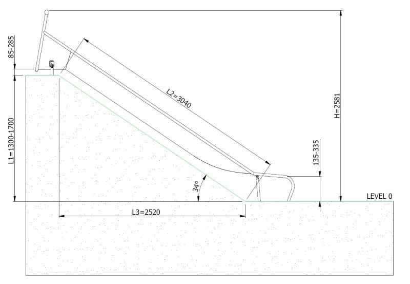 Släntrutschkana Eliri 1.7 m - bild 3