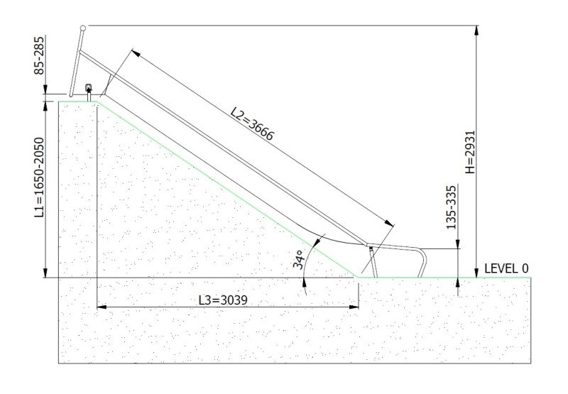 Släntrutschkana Eliri 2.1 m - bild 4