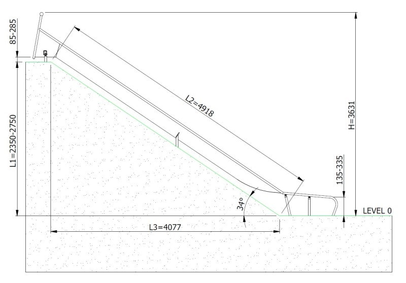 Släntrutschkana Eliri 2.8 m - bild 2