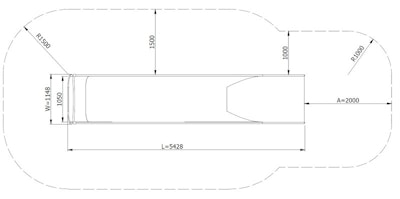 Släntrutschkana Eliri 2.8 m