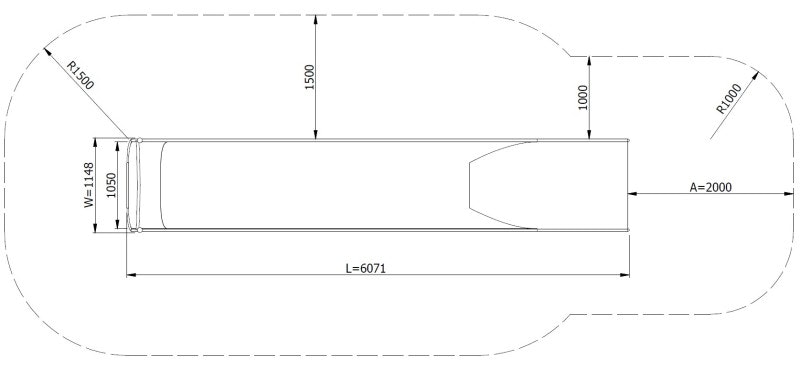 Släntrutschkana Eliri 3.1 m