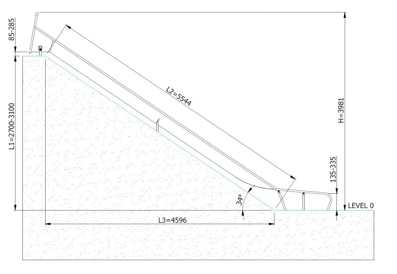 Släntrutschkana Eliri 3.1 m - bild 2