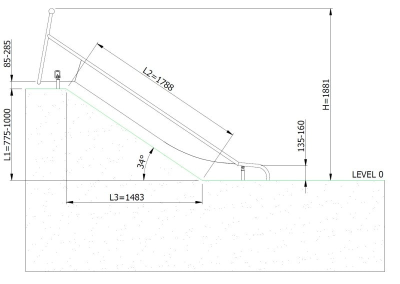 Släntrutschkana Eliri 1.0 m - bild 3
