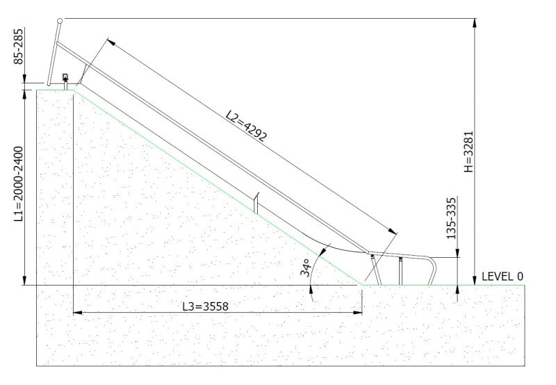 Släntrutschkana Eliri 2.4 m - bild 4