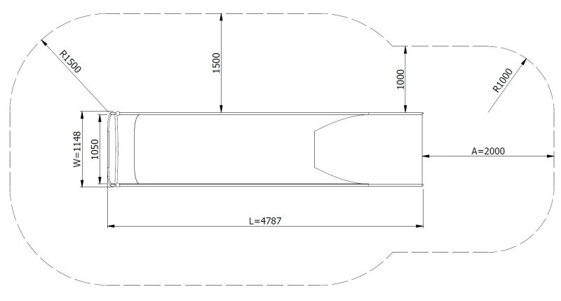 Släntrutschkana Eliri 2.4 m - bild 3