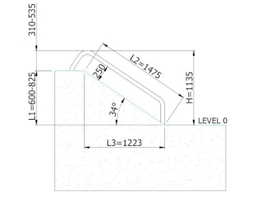 Släntrutschkana Relo 0.8 m