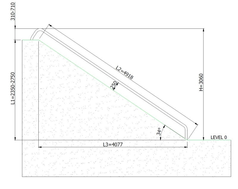 Släntrutschkana Relo 2.8 m - bild 2