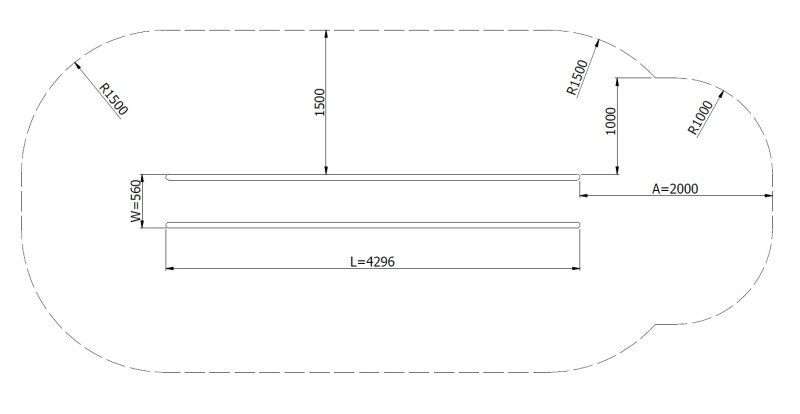 Släntrutschkana Relo 2.8 m