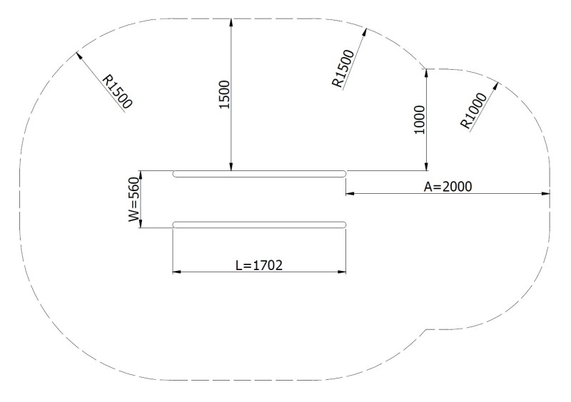 Släntrutschkana Relo 1.0 m
