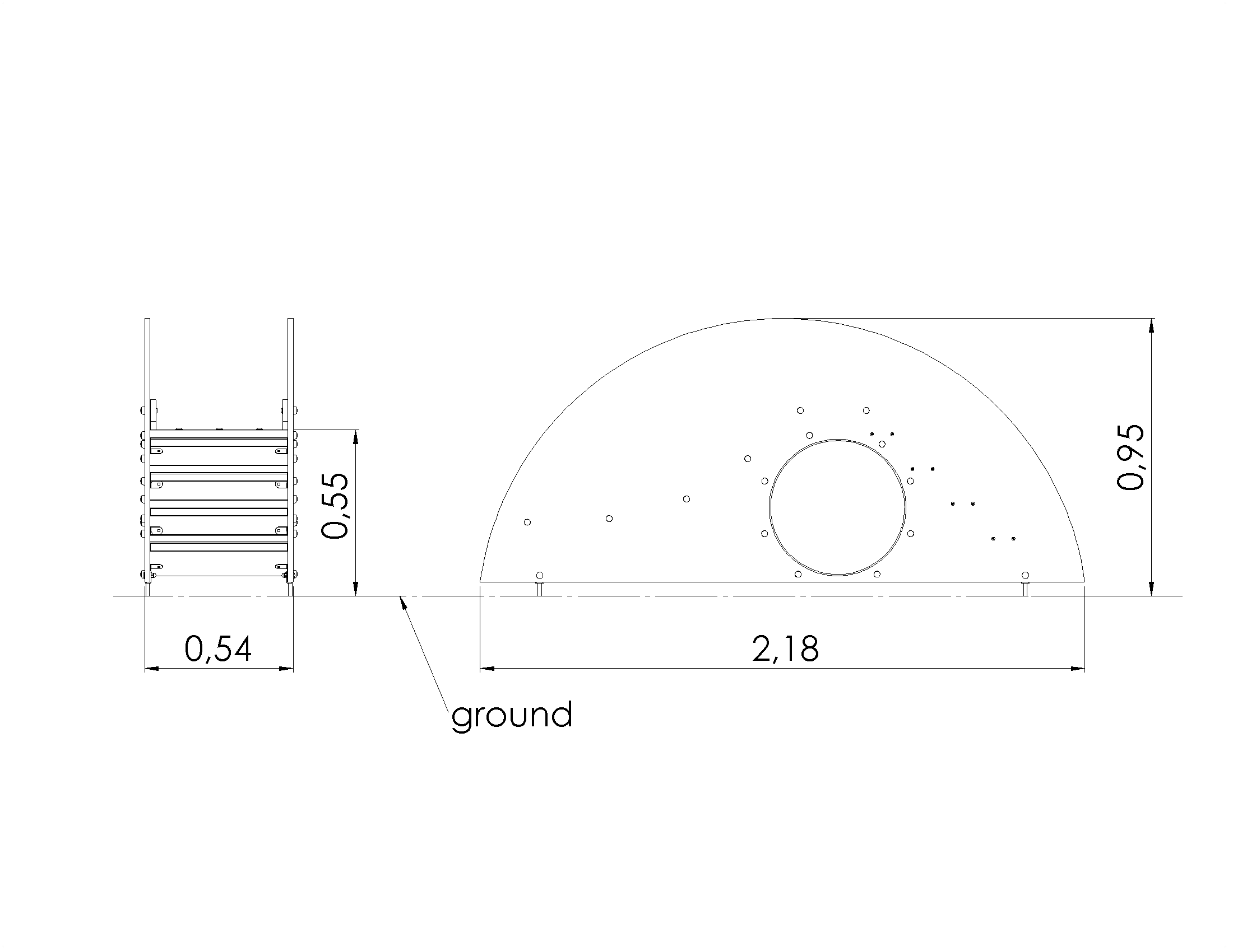 Lekställning Slide SHELL round