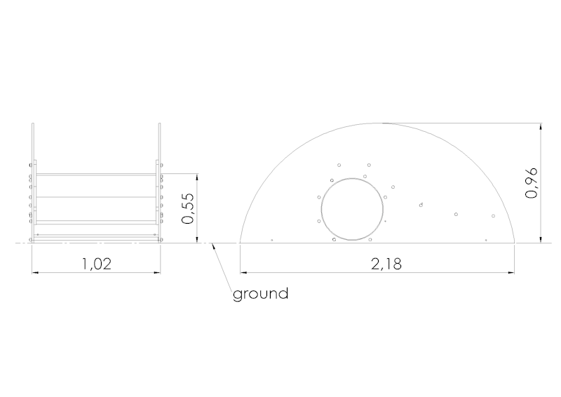 Lekställning Slide SHELL round (wide), HDPE - bild 4