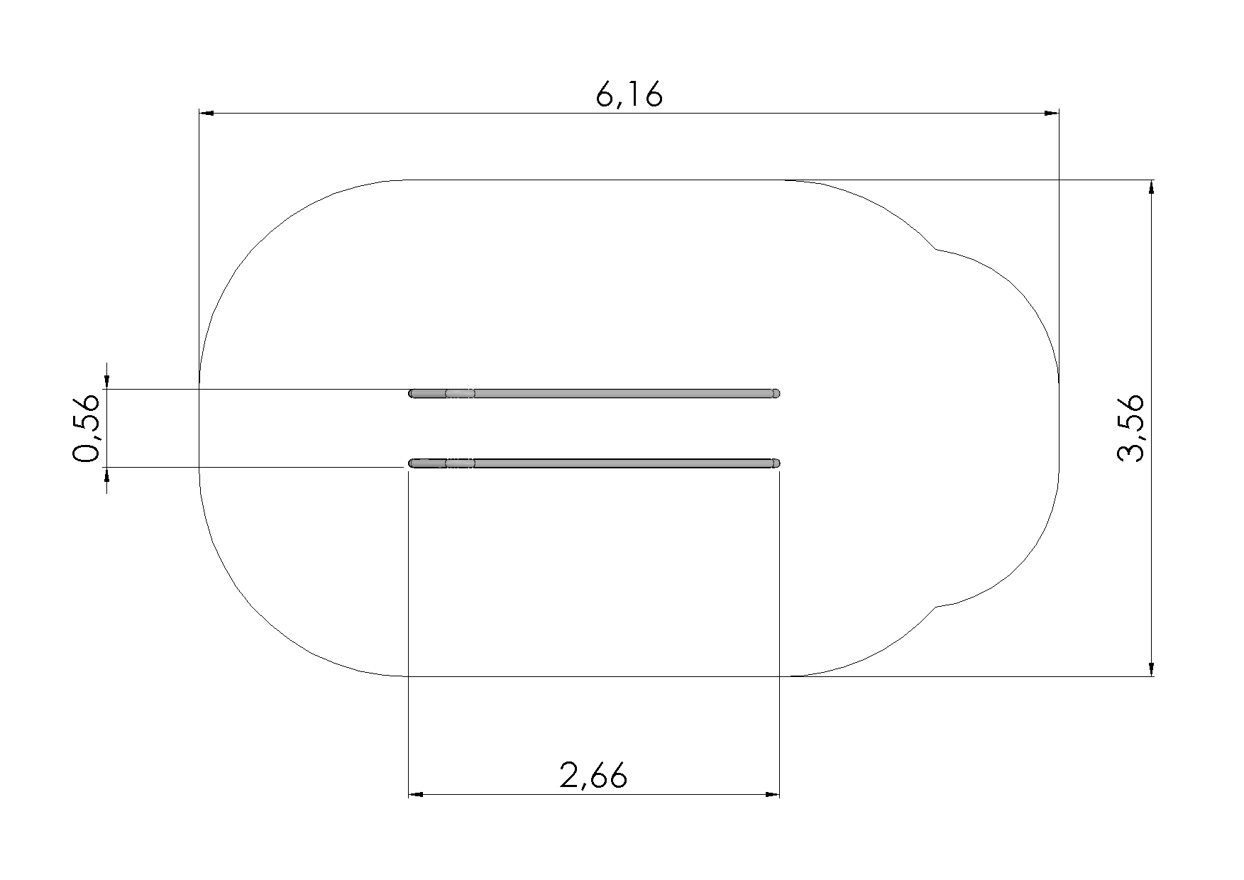 Glidstolpar på vallar i rostfritt stål (2,30m)