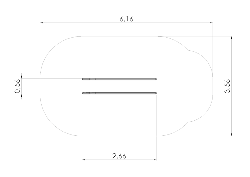 Glidstolpar på vallar i rostfritt stål (2,30m)