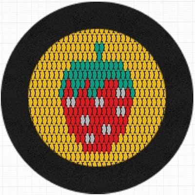 Studsmatta RADO 175 JORDGUBB