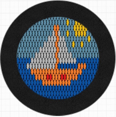 Studsmatta RADO 175 SEGELBÅT