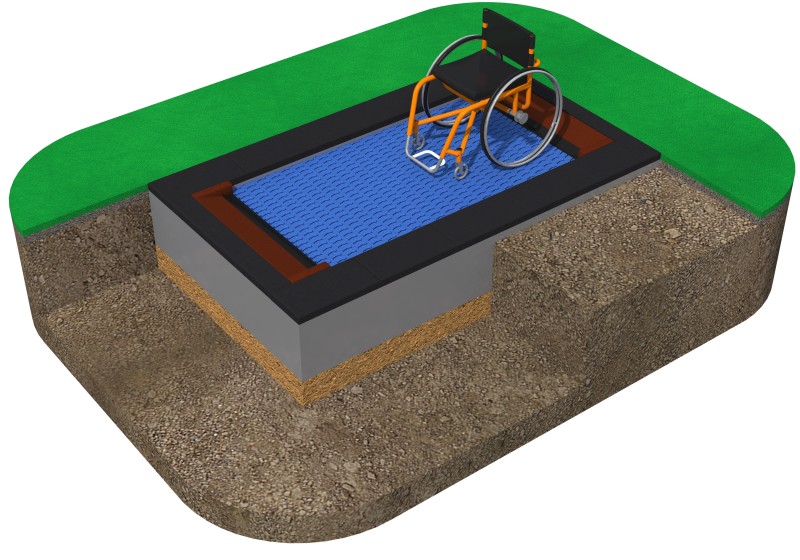 Studsmatta ORTA-I 150 x 250 CACTUS