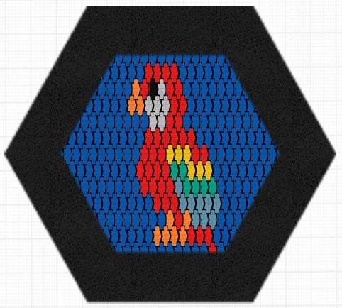 Studsmatta Hexo PAPEGOTA