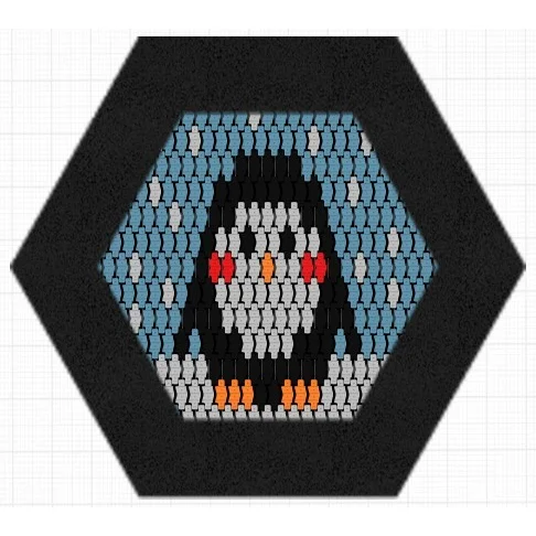 Studsmatta Hexo Pingvin