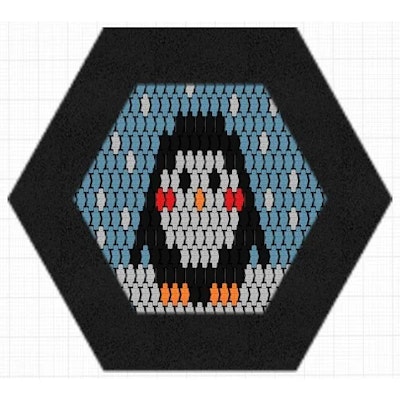 Studsmatta Hexo Pingvin