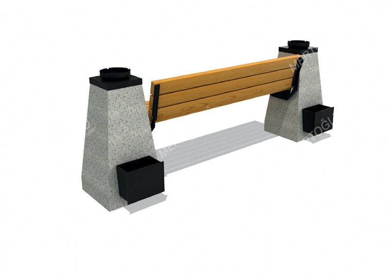 Parkbänk Alira - bild 2