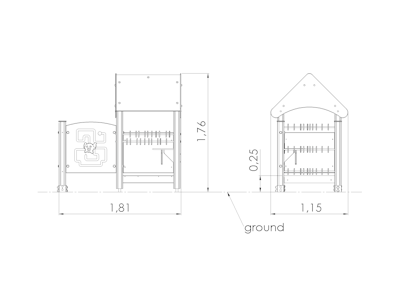 Lekhus KIOSK with activity walls